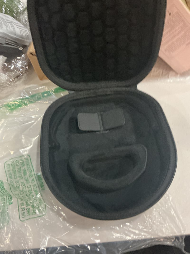 Condition photo showing Good Condition for smart case for apple airpods max supports sleep mode, hard organizer portable carry travel cover storage bag black