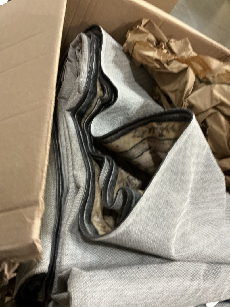 Condition photo showing Good Condition for WondRg 8x10 Washable Brown Area Rug Vintage Living Room Bedroom Carpet Non-Slip Soft Low Pile Distressed Indoor Large Throw Rug for Dining Room Office 8' x 10' (Rectangular) Brown/Black