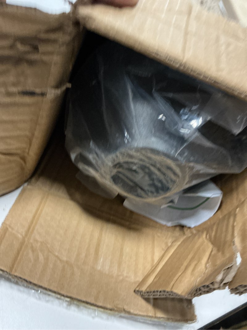 Condition photo showing Good Condition for 95 inch bird feeder pole with torpedo squirrel proof baffle, heavy duty steel squirrel proof pole system with hanging stations, ideal for holding 8 feeders, wind chimes, plants