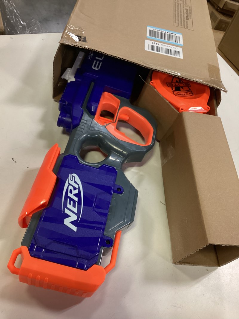 Condition photo showing Good Condition for Nerf HyperFire Motorized Elite Blaster, 25-Dart Drum, Fires Up to 5 Darts Per Second, Includes 25 Official Elite Darts (Amazon Exclusive)