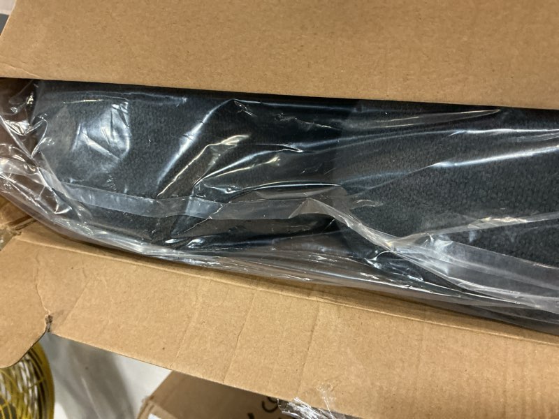 Condition photo showing New/Like New for door draft stopper, 48 inch weighted under door noise cold air blocker, heavy duty sound proof draft guard gap snake for bottom of doors and windows (gray)