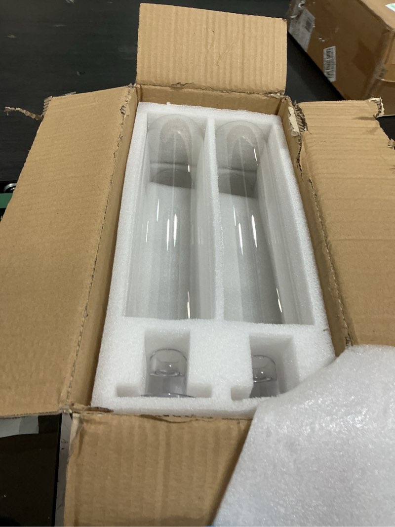 Condition photo showing New/Like New for Hurricane Candle Holder Thickened Cylinder Covers 4 Pcs Taper Candle Sticks Holder Glass Tall Candlesticks Holders Centerpiece for Wedding Dining Table Clear 4