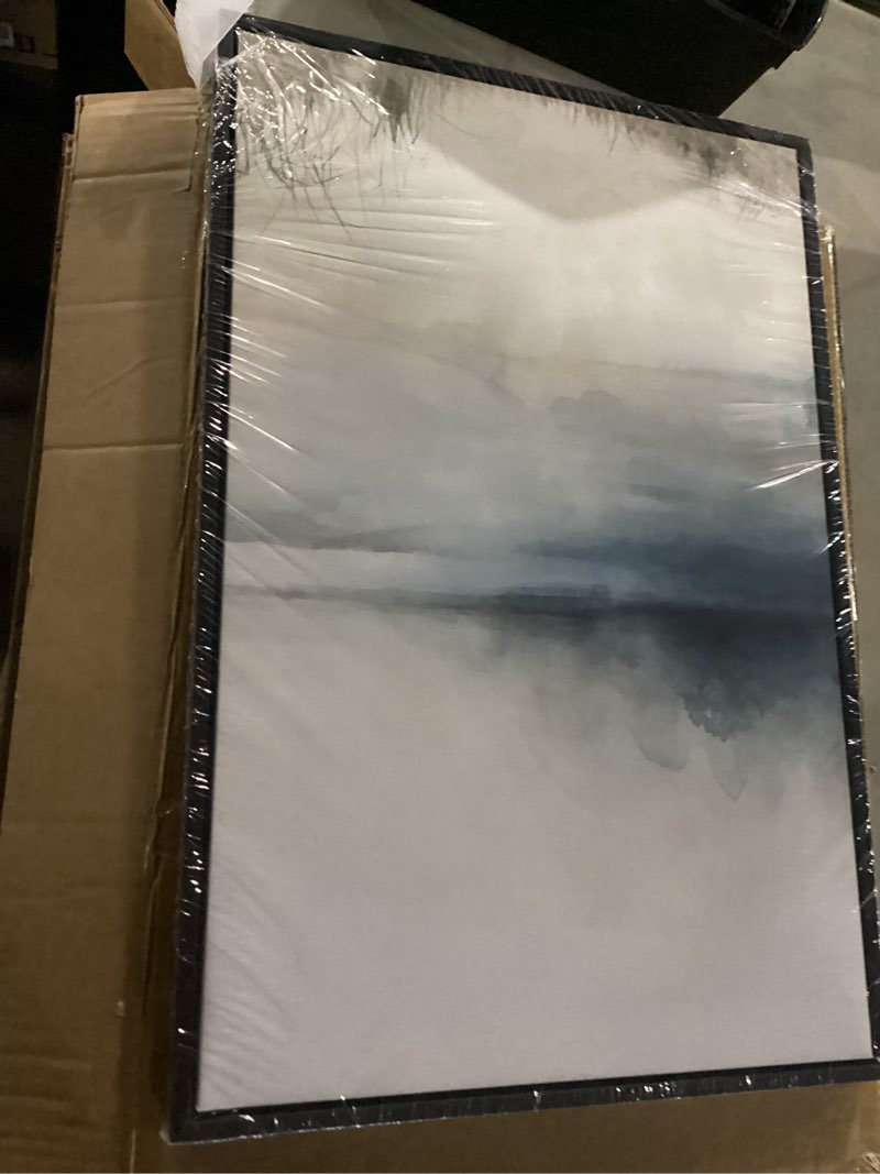 Condition photo showing New/Like New for wall decor for bedroom 3 panel sunrise misty forest print picture paintings wall art for living room bathroom framed canvas artwork modern room wall decorations size 16x24 x 3 piece ready to hang (similar to photo)