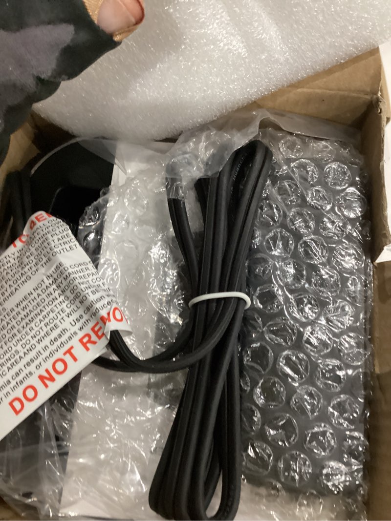 Condition photo showing As Is for Small Portable Space Heater for Indoor Use - VOCRS 1500W PTC Electric Heater with Thermostat, Remote Control, 12H Timer, Eco and Fan Mode, Rapid and Safe Heating for Bedroom, Office