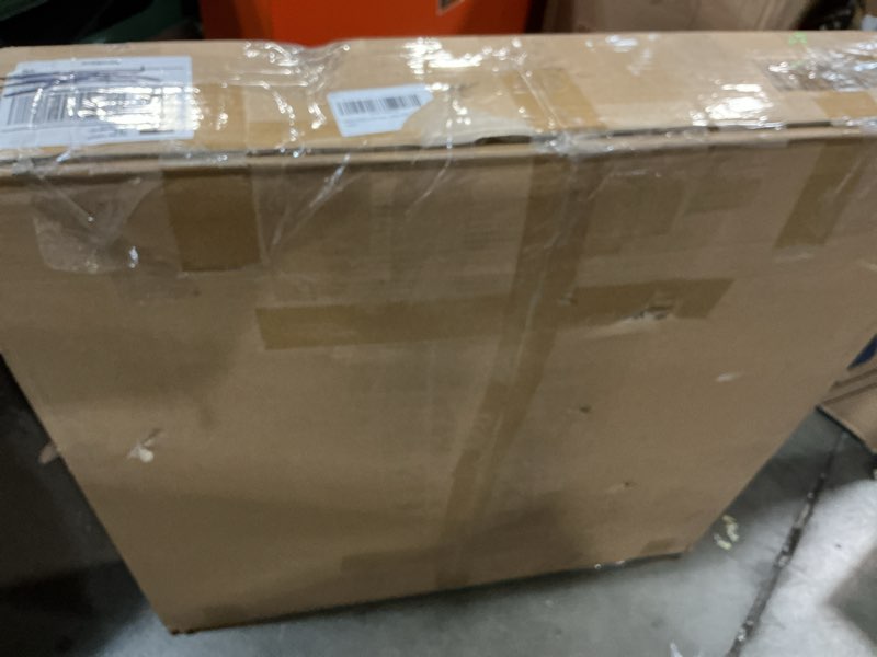 Condition photo showing New/Like New for VINGLI Glass Coffee Table, 25.6" Round Champagne Gold Coffee Tables for Living Room, 2-Tier Glass Top Coffee Table with Storage Clear Coffee Table, Simple & Modern Center Table for Small Space Clear-champagne Gold 25.6"