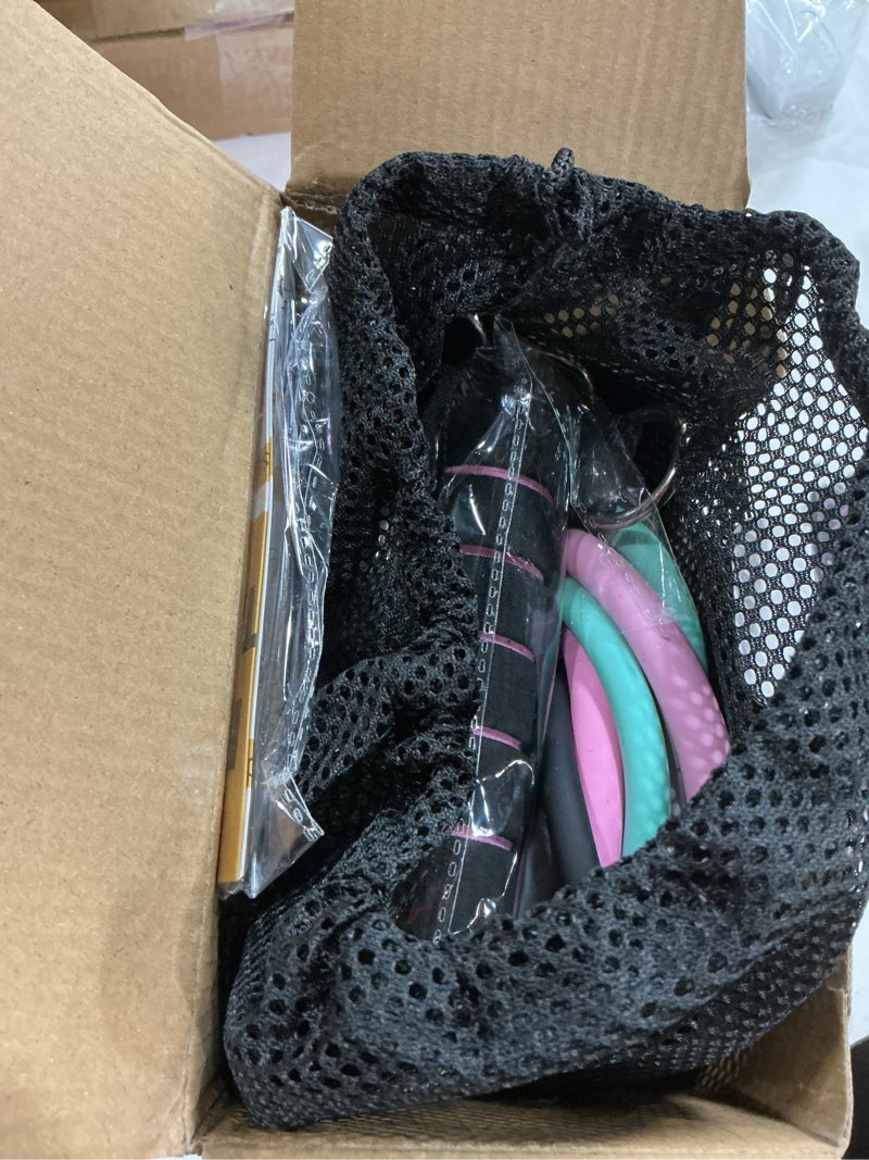 Condition photo showing item condition for Resistance Bands with Handles for Women, 5 Level Exercise Bands Workout Bands for Physical Therapy, Yoga, Pilates, Door Anchor, Storage Pouch 10-100 LBS Colour