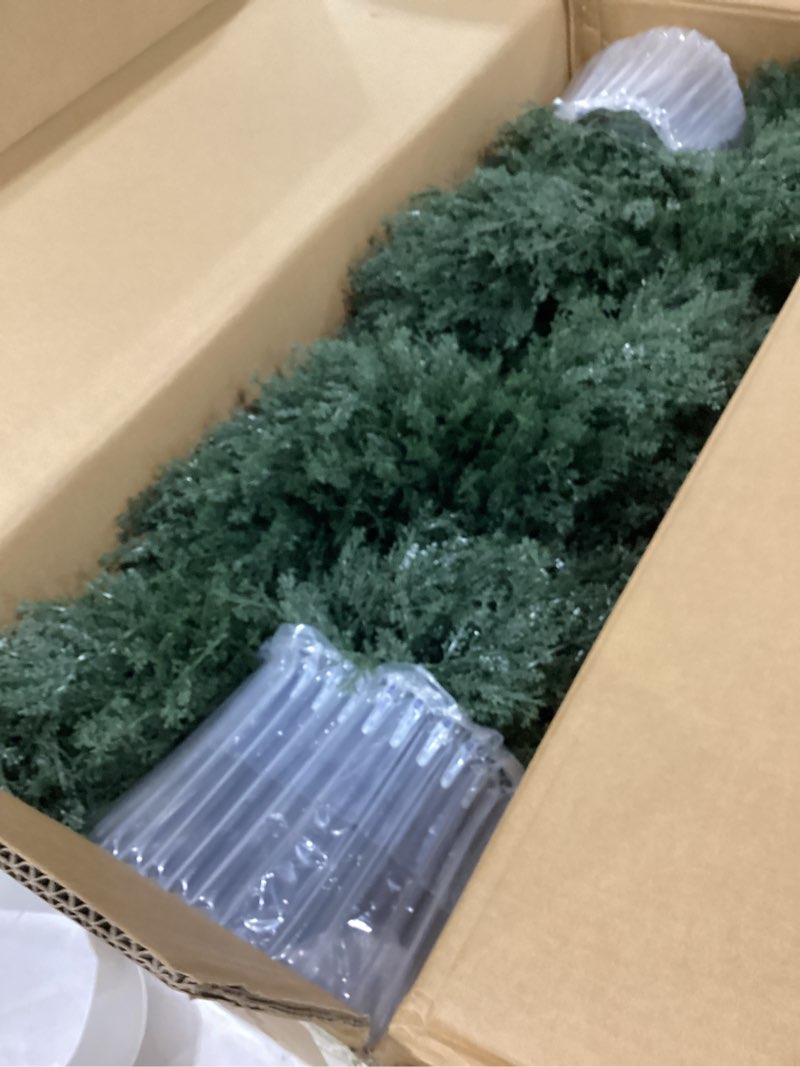 Condition photo showing New/Like New for THE BLOOM TIMES 3ft Spiral Artificial Topiary Trees Set of 2, 36 inch Faux Cedar Trees for Outdoor Planters - Fake Twist Cypress Plants for Garden Front Porch Indoor Outside Decor 3 Foot