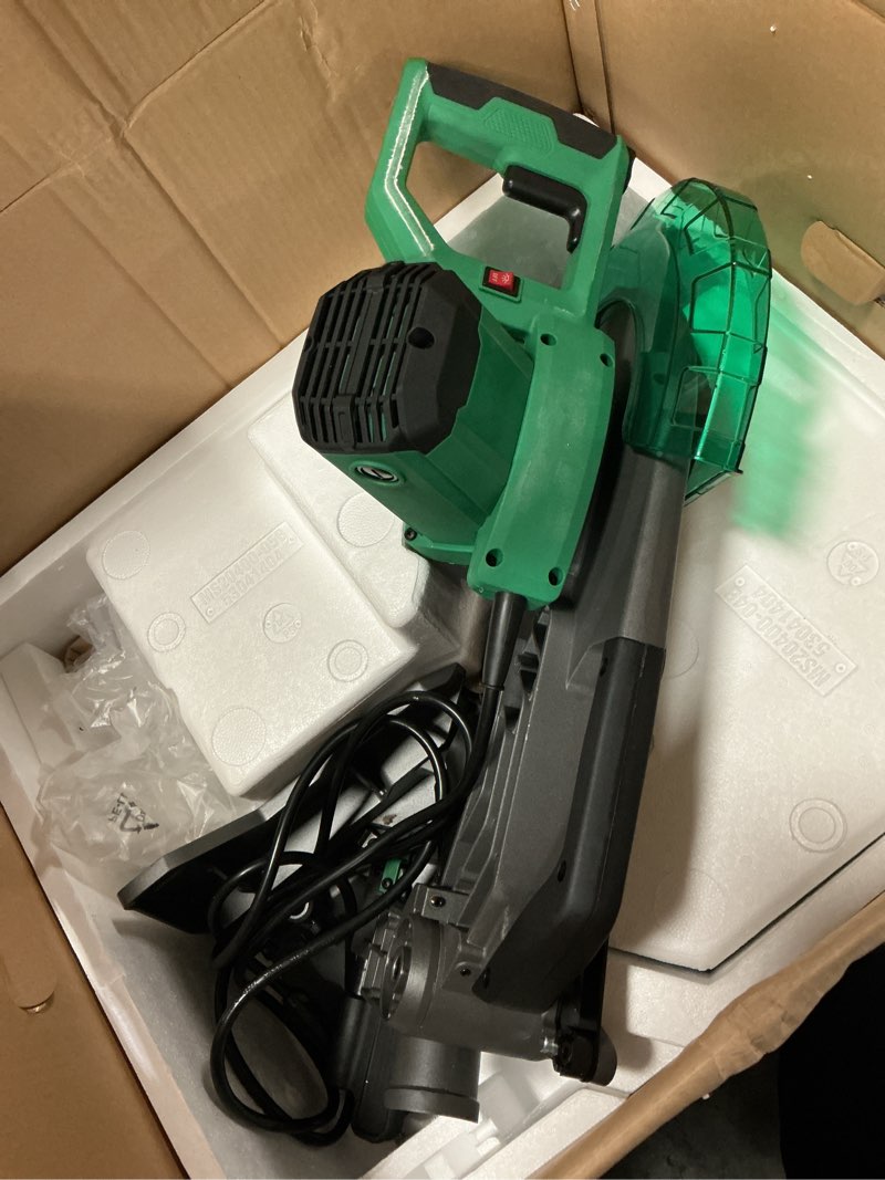 Condition photo showing As Is for metabo hpt c12fdhbm dual bevel compound 12 in. corded miter saw with xact cut led shadow line system
