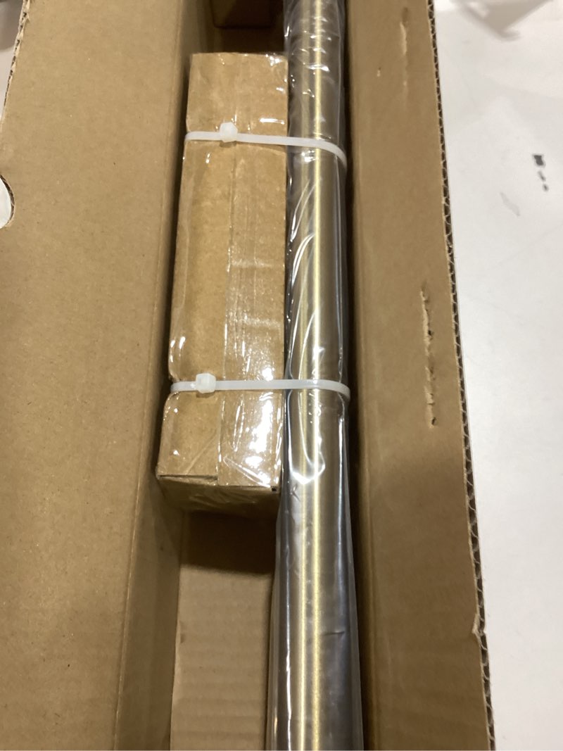 Condition photo showing Good Condition for warm gold curtain rods for windows 28 to 48 inches adjustable length heavy duty 1" diameter brass window curtain rod with solid metal finials for outdoor farmhouse bedroom kitchen living room warm gold 16"-60"|1 pack