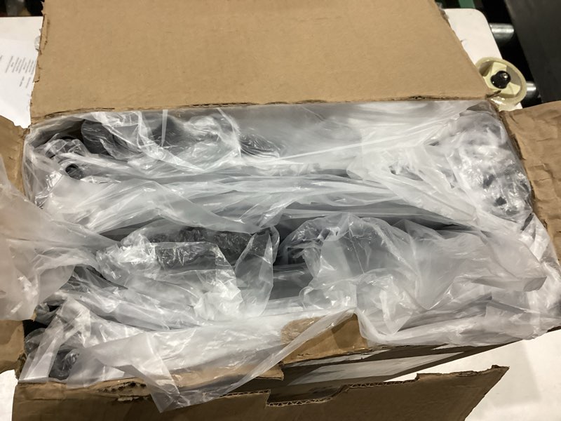 Condition photo showing Good Condition for Storage Shelves - Set of 2, 5-Tier Metal Shelf Organizer, Space-Saving Garage Shelving with Leveling Feet, Standing Shelves Organizer for Kitchen, Laundry, Pantry (18.4" x 12.6" x 57.4", Black) Black 18.4W×12.6D×57.4H(5T)