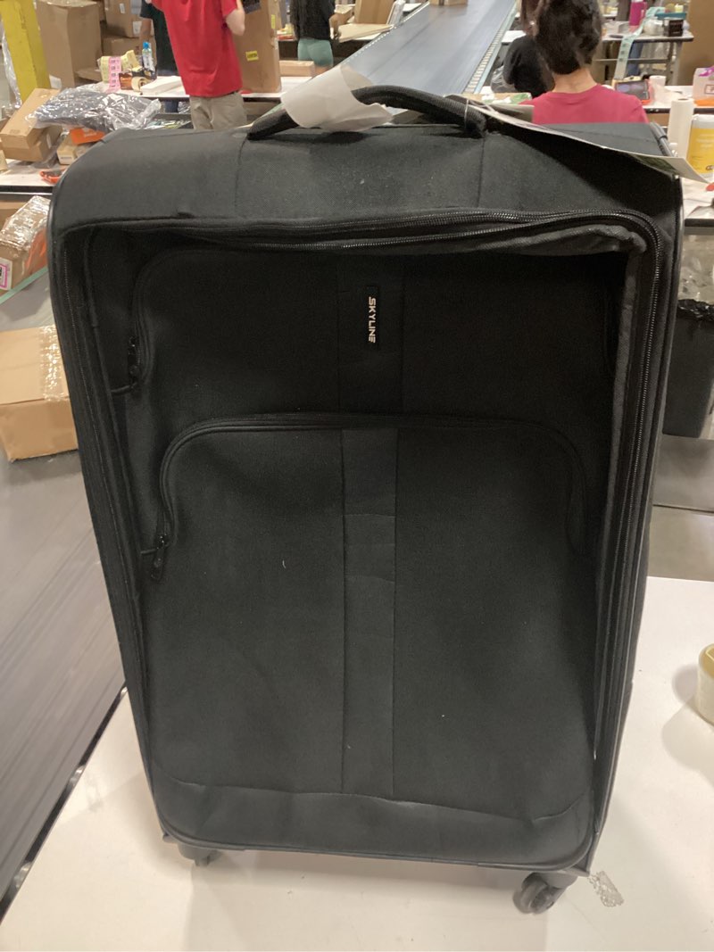 Condition photo showing New/Like New for similar american tourister 4 kix 2.0 expandable softside luggage with spinner wheels, 20 spinner, black 20 spinner black