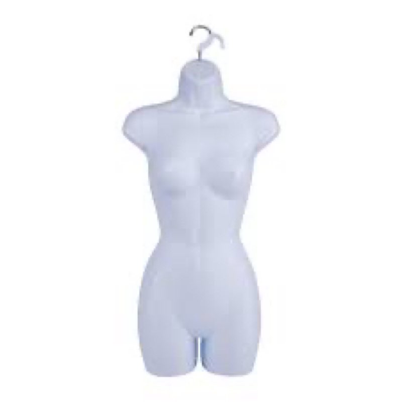 SSWBasics Female Mannequin Torso - Fits Women’s Sizes 5-10 - Molded, Shatterproof &