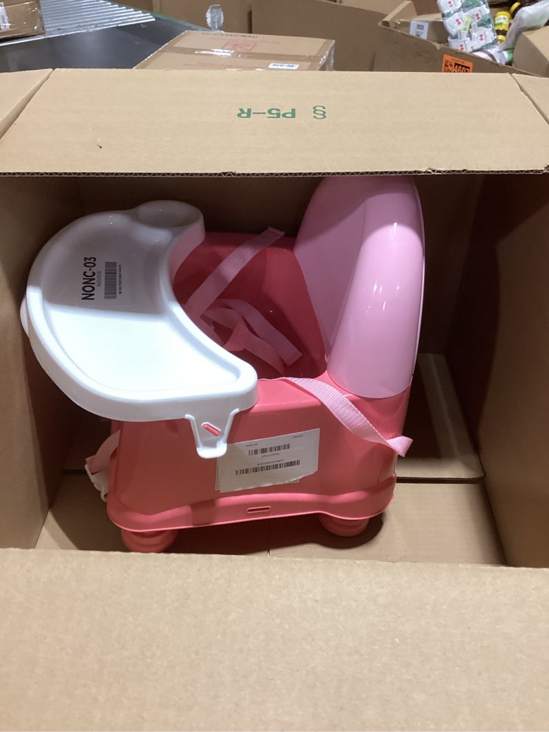 Condition photo showing New/Like New for Safety 1st Easy Care Swing Tray Feeding Booster, Coral Crush, One Size