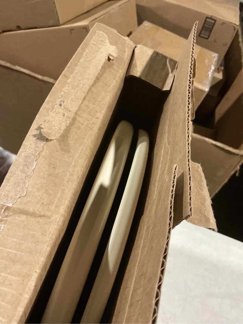 Condition photo showing As Is for Bemis 500EC 146 Toilet Seat, 1 Pack Round, Almond