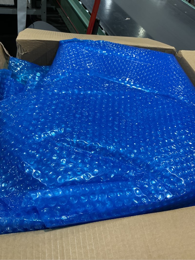Condition photo showing Good Condition for evoio solar pool cover 12 ft round for above ground inground pools bubble wrap covers for hot tub spa thermal heating, 12 mil circle blue floating blanket for 6-24 foot feet diameter swimming pools blue 12 feet