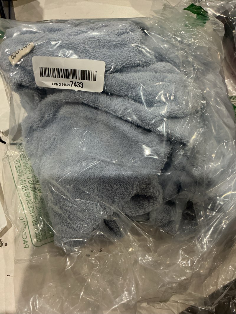 Condition photo showing As Is for hooded poncho towel for toddler boy & girl - 100% soft organic cotton, absorbent, breathable, lightweight. ideal for bath, pool, beach 2-3t (blue, 2-3t) blue 2-3t
