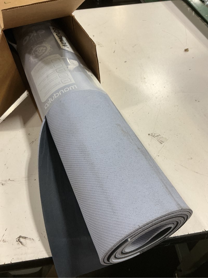 Condition photo showing As Is for manduka ekolite yoga mat - 4mm natural rubber | eco-friendly | soft textured surface | natural next-to-skin feel 71" x 24" midnight