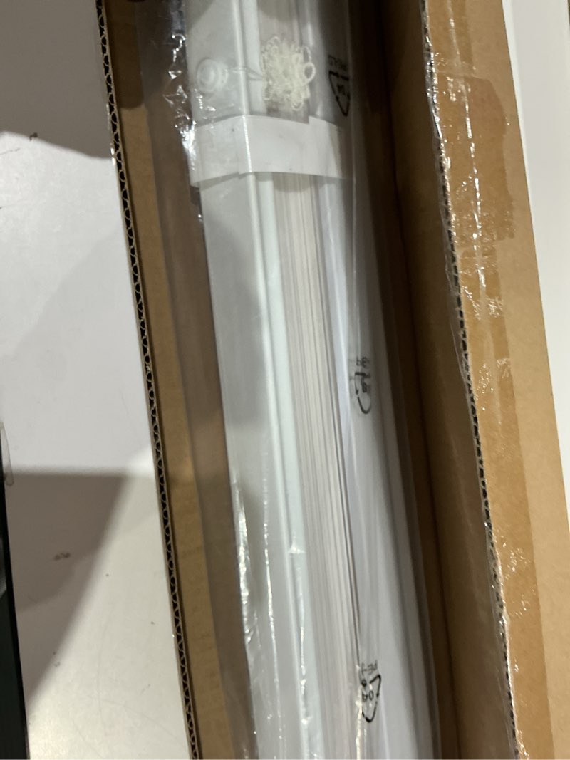 Condition photo showing Good Condition for lazblinds no tools no drill 1" vinyl mini blinds, cordless blinds for windows, light filtering horizontal window blinds & shades, 38" w x 48" h, white cordless-white 38" w x 48" h