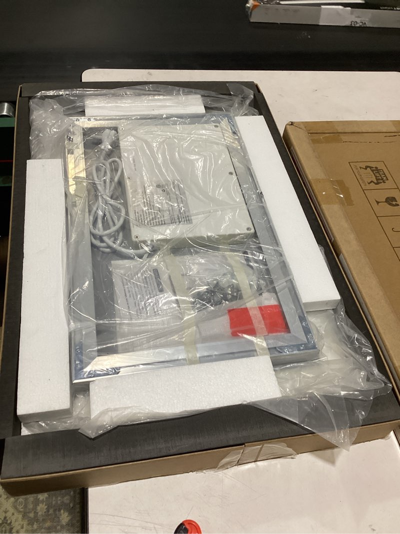 Condition photo showing Good Condition for 18X24 inches Rectangular LED Bathroom Mirror with Lights, Anti-Fog, Dimmable, Backlit + Front Lit, Lighted Bathroom Vanity Mirror for Wall, Memory Function, Tempered Glass, Shatter-Proof