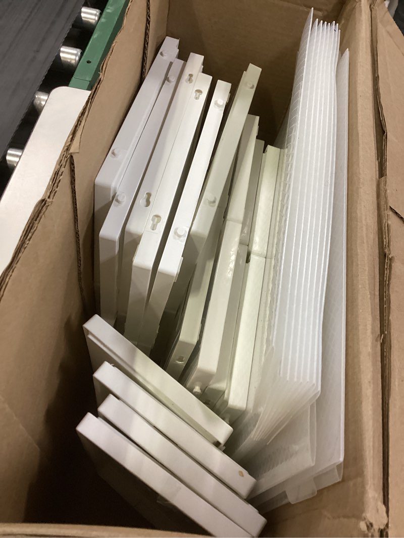 Condition photo showing Good Condition for Mavivegue Shoe Rack with Cover, 9 Tier Tall Shoe Storage for 50-55 Pairs of Shoes, Shoe Organizer for Entryway, Closet 9-Tier-L White