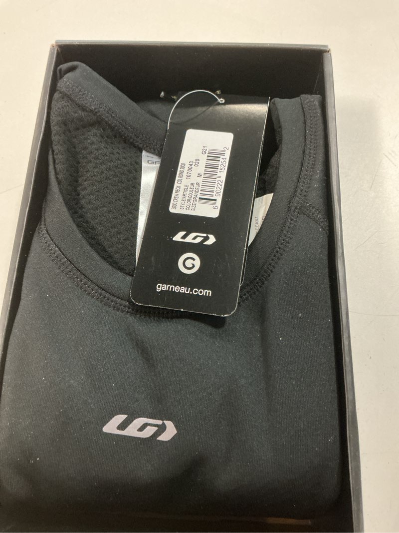 Condition photo showing New/Like New for louis garneau, men's, 3000 crew neck, black, medium