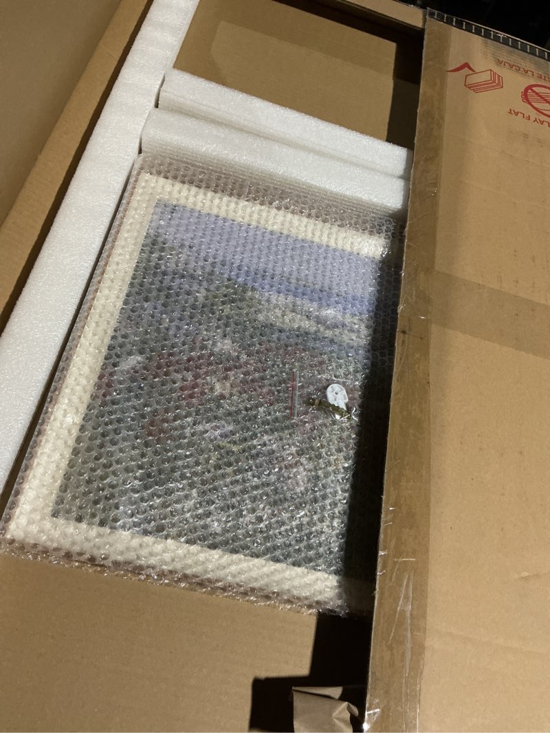 Condition photo showing Good Condition for VIYYIEA Framed Wall Art for Living Room, Garden Canvas Prints, Vintage Home Decor, Flowers Painting Picture, Bathroom Wall Decor Gifts for Friends or Family - 20L x 16W Flowers-?Celia's Garden? 20"L x 16"W