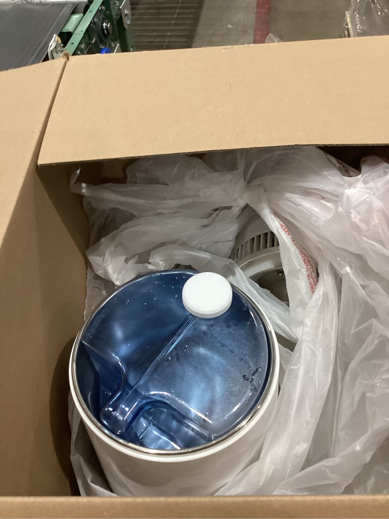 Condition photo showing As Is for vevor water distiller, 6l/1.6 gallon large distilled machine, 900w distilling water maker, 304 stainless steel interior stiller with plastic container, countertop distiller for home, white white 1.6gal 1.6gal