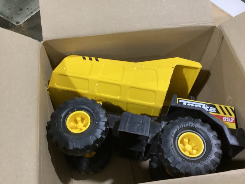 Condition photo showing As Is for tonka retro classic steel mighty dump truck (the color of the stickering may vary)