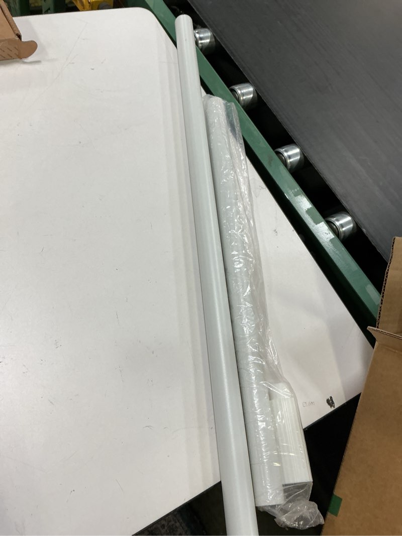 Condition photo showing As Is for (Incomplete)Tension Curtain Rod 51-86 Inch, Curtain Rod No Drilling for Window or Bathroom Closet, Outdoor Curtain Rods for Patio Tension Rod, Easy to Install, Never Rust, Rod Diameter 1.26 Inches - White White 51''-86''
