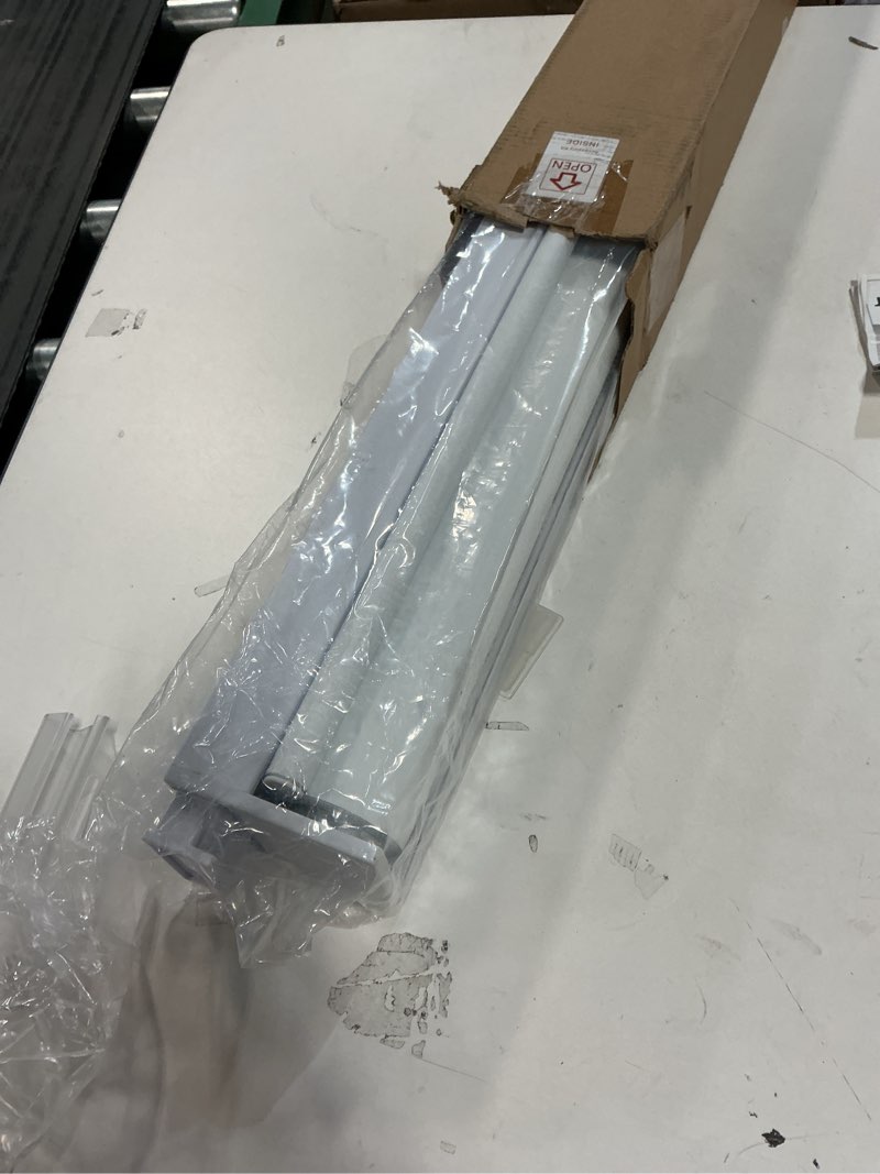 Condition photo showing Good Condition for Joydeco No Drill No Tools Blackout Shades, Free-Stop Cordless Roller Shades, Thermal Insulated Blinds for Indoor Windows, Easy Install Window Blinds for Home and Office (White, 34" W X 75" H) White (No Drill) 34"W x 75"H