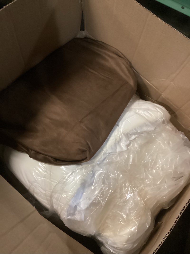 Condition photo showing Good Condition for orthopedic dog beds for large dogs, 7" memory foam dog beds with waterproof liner, durable microsuede cover, removable and washable, nonskid bottom, 60"x48"x7" xxl chocolate 60.0"l x 48.0"w x 7.0"th premium version-chocolate
