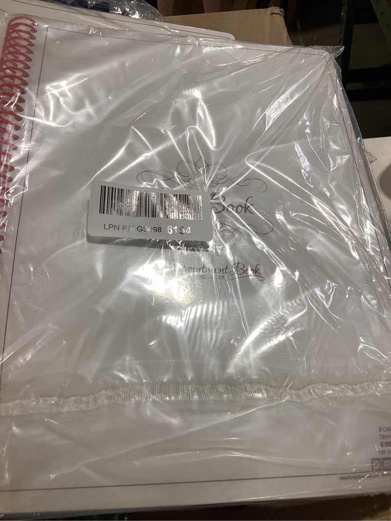 Condition photo showing New/Like New for notebook planner, appointment book ?çô undated 2023-2024 planner, daily & hourly planner ?çô spiral notebook organizer for scheduling appointments (5 columns)