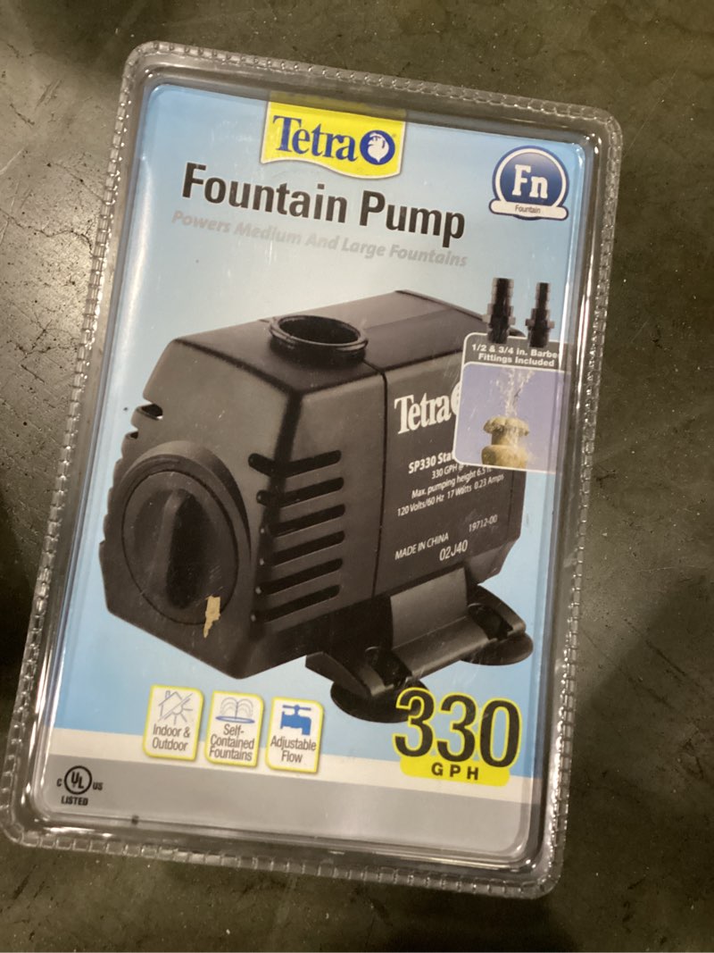 Condition photo showing New/Like New for Tetra Pond Statuary Pump 330 GPH