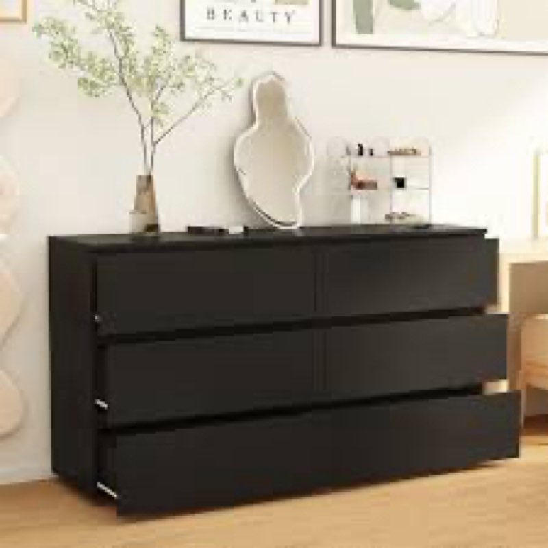 anastasiya modern 6 - drawer dresser