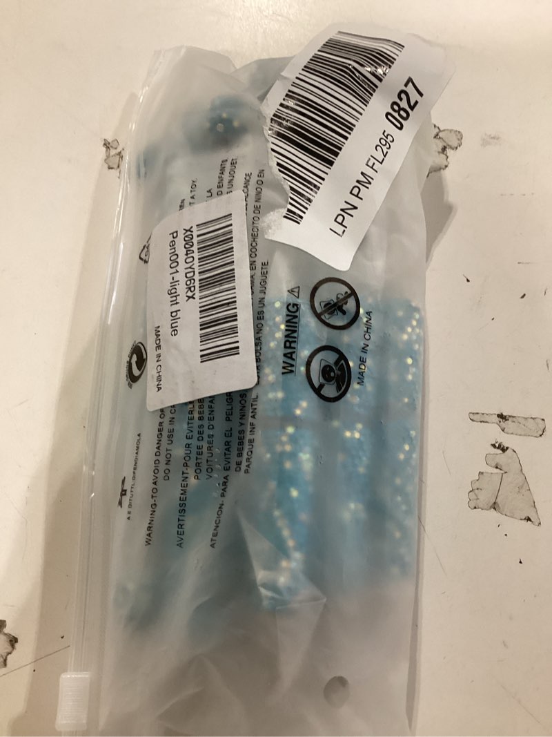 Condition photo showing Good Condition for 10pcs glitter beadable pen full rhinestone fancy pens for beads cute journalling diamond pens for women fun bling ballpoint pens tween girls gifts trendy stuff (light blue)