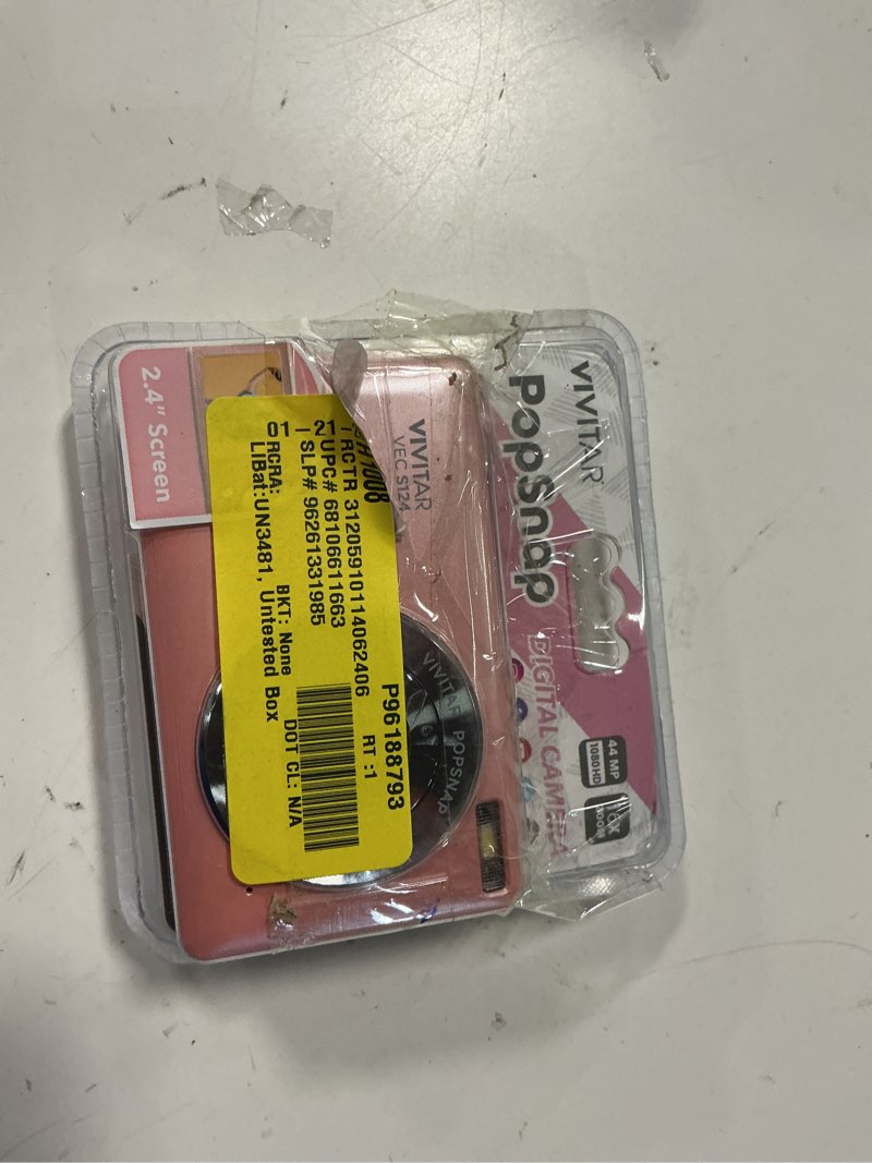 Condition photo showing Good Condition for vivitar popsnap digital camera, pink, 16x zoom, 1080p, micro sd, single pack