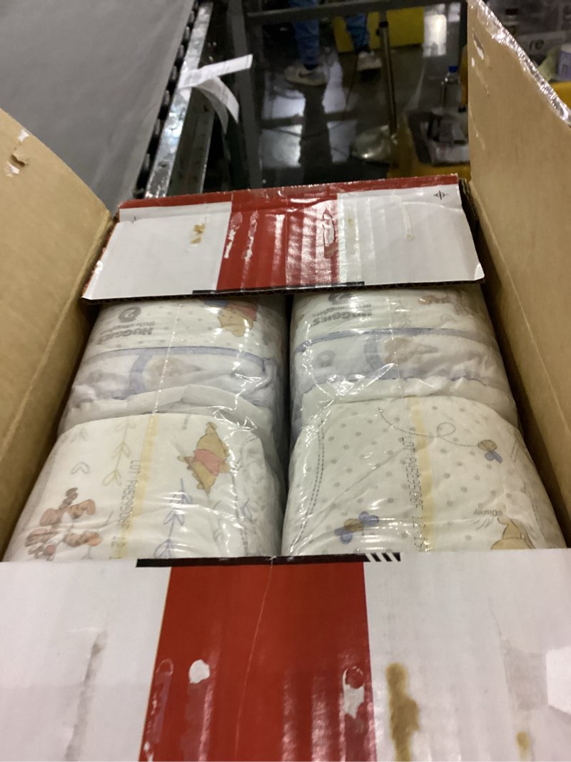 Condition photo showing New/Like New for Huggies Size 2 Diapers, Little Snugglers Baby Diapers, Size 2 (12-18 lbs), 84 Count, Packaging May V