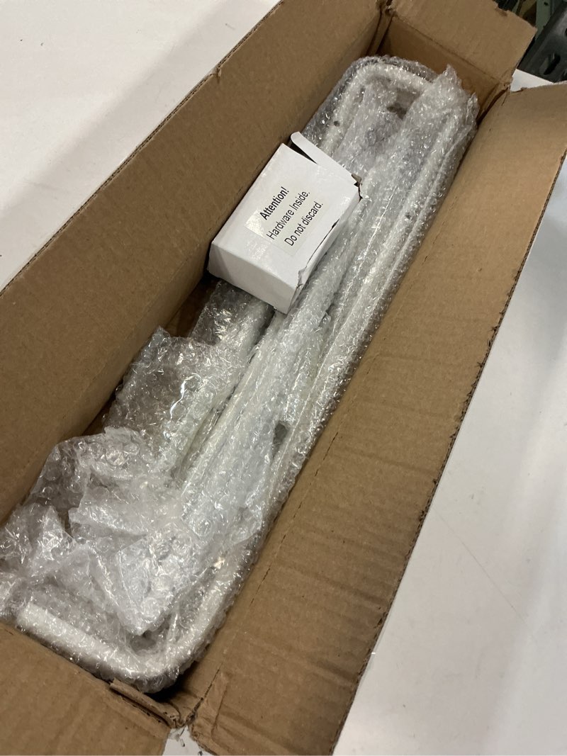 Condition photo showing Good Condition for MyGift 4 Rung White Metal Ladder Over The Door Towel Rack - Bathroom Towel Holder, Space Saving Over Shower Door Drying Rack for Towels & Blankets