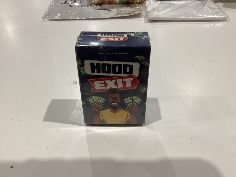 Condition photo showing New/Like New for Hood Charades Presents Hood Exit Card Game - Stack Your Cash, Block Rivals, Get Big Mama's Help - Fun Strategic Card Game and Captures Real-Life for Gatherings and Party Nights