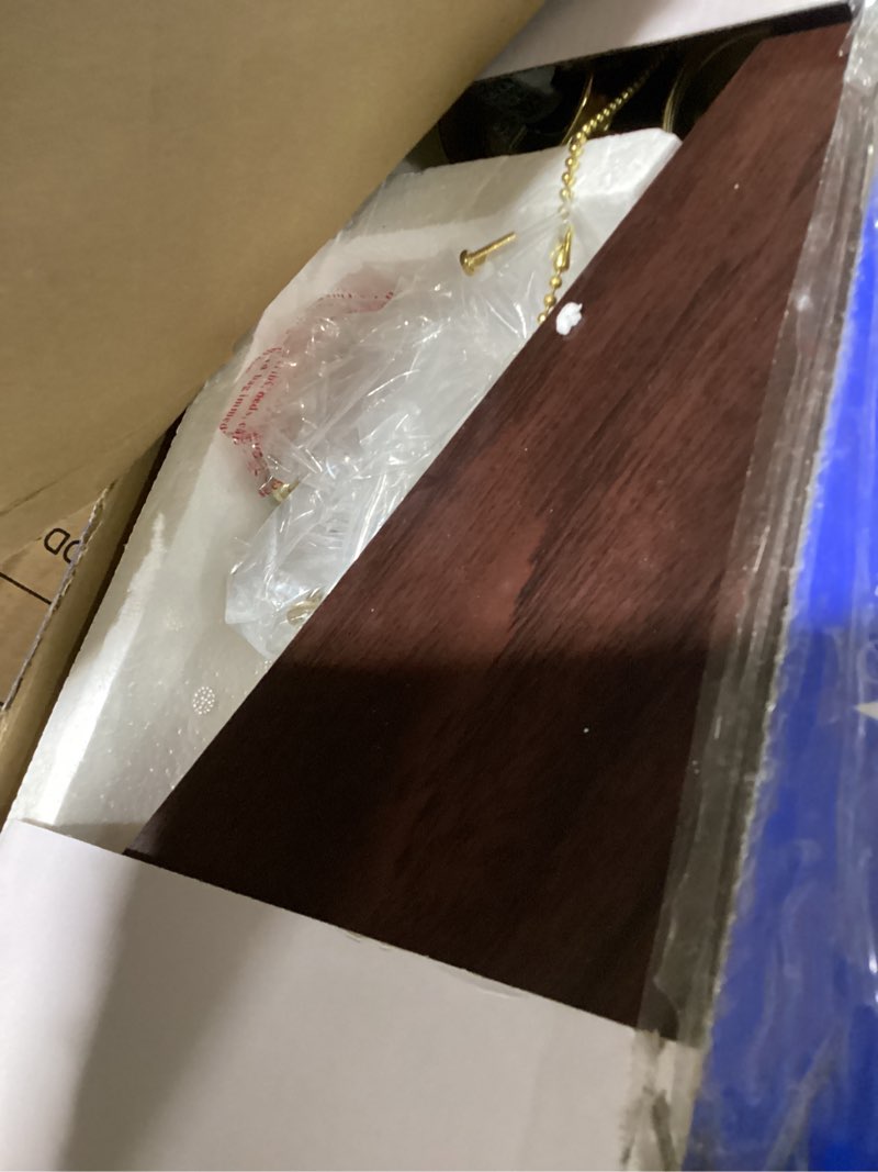 Condition photo showing As Is for westinghouse 7232400 contempra iv indoor ceiling fan with light, 52 inch, brass 52 inch polished brass