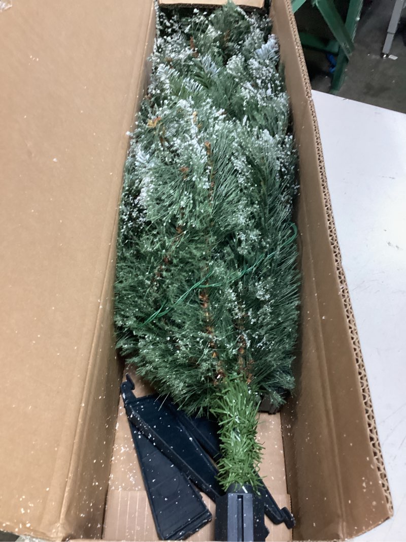 Condition photo showing Good Condition for nearly natural 3ft artificial swiss pine christmas tree frosted with 50 clear led lights and berries