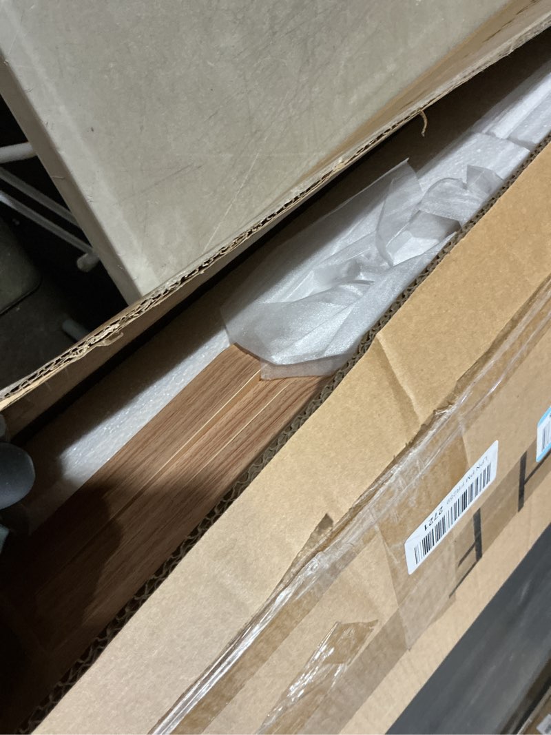 Condition photo showing Good Condition for 3-Tier Wooden Open Bookcase - Modern Display Bookshelf with Top Edge and Solid Wood Frame for Home and Office, Storage Cabinet, Oak 3-Tier Oak