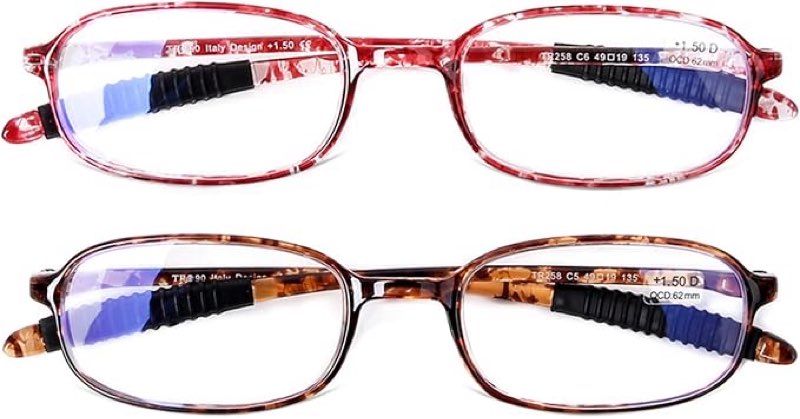 +2.75 D AQWANO Blue Light Blocking Reading Glasses Women Men, 1 pair Computer Readers Lightweight Flexible TR90 Unbreakable