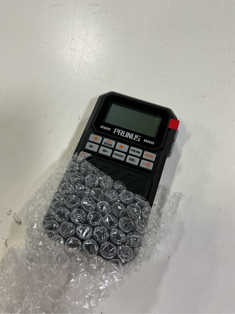 Condition photo showing Good Condition for prunus j525 portable radio am fm with bluetooth earphone output & bluetooth speaker mode, preset, 2500mah rechargeable, micro sd playback with shuffle & sequential play, headphone jack, sleep timer