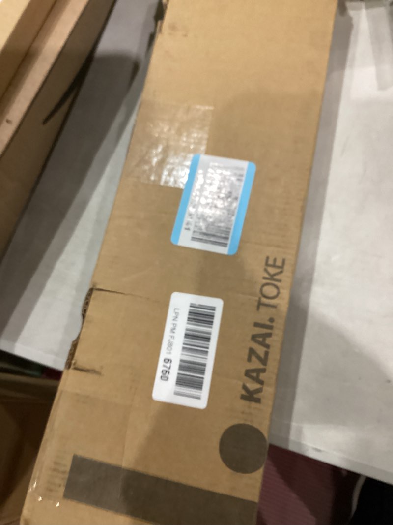 Condition photo showing New/Like New for Kazai. Wall-Mounted Coat Rack 'Toke' - Modern Design Coat Rack with Hidden Wall Hooks - Solid Wood Veneer Panel Coat Hanger - Oak 5 Hooks Oak