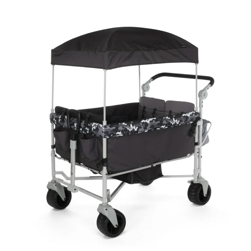 safety 1st summit sprint quad wagon stroller 4 passenger, charcoal camo, toddler, unisex
