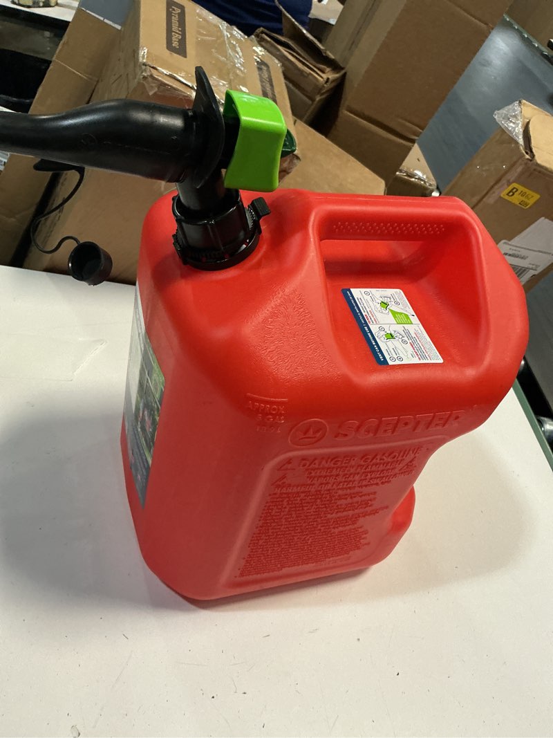 Condition photo showing As Is for scepter smartcontrol gas container with rear handle