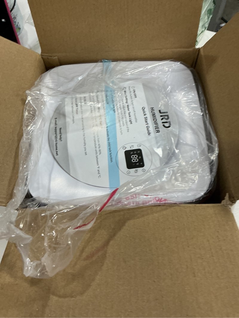 Condition photo showing Good Condition for JRD Humidifiers 4L for Bedroom, Cool Mist Humidifier for Large Room, 40H Runtime, Night Light, 360° Nozzlefor Home, Office, Baby Nursery, Plants 4L White