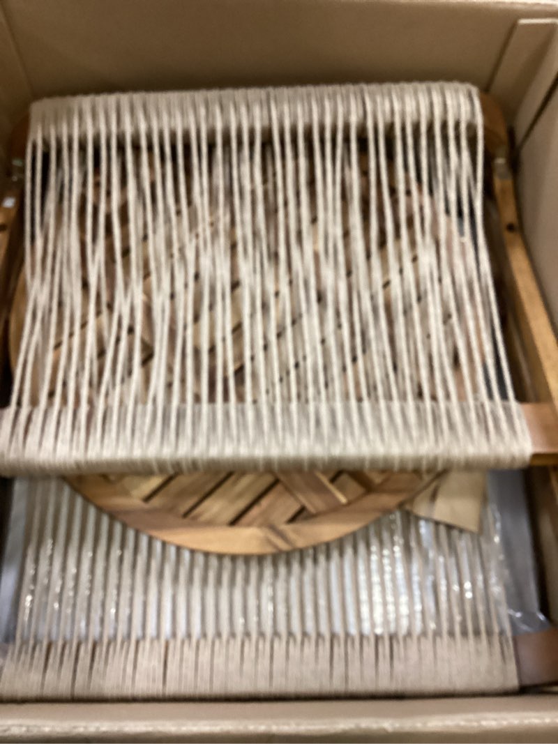 origin 21 pinecrest 3 -piece patio conversation set with off-white cushions