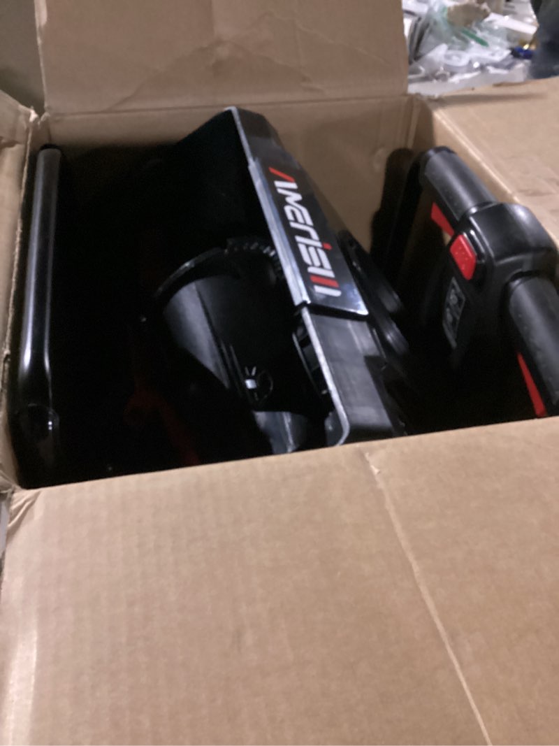 Condition photo showing Good Condition for Corded Electric Snow Blower 18-Inch Snow Thrower with 15 Amp Motor, 2200 RPM Rubber Auger, 30 Ft Throw Distance, Lightweight Snow Removal Machine for Sidewalk, Patio & Small Yards